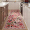 Rugcomf Teppichläufer für Flur, Küche, Waschküche, Schlafzimmer, Badezimmer, rutschfest, 60 x 150 cm, waschbar, mit Gummirücken, weiches Blumenmuster, für Flur, Küche, Waschküche, Schlafzimmer