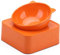 Portable Dog Bowls for Food and Water, Food Bowl for Cabinets with Food Bowl, with Dining Table and Nonslip Silicone Mat, Suitable for Small/Medium Dog Cat, Yellow (Orange)