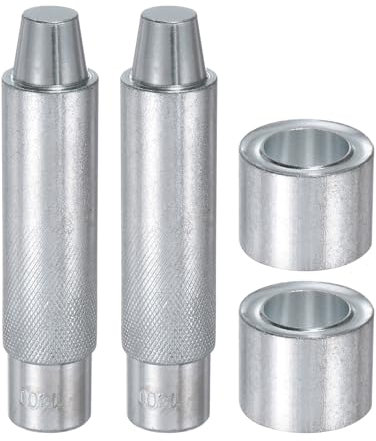 QUARKZMAN 2 Ensembles d'Outil de Perforation de Trou d'Œillet en Acier 45# de 16mm pour Installer des Œillets Sur Tissu, Vêtements, Artisanat et Sacs