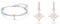 Swarovski Bracciale rigido Lifelong Heart, Cuore, Bianco, Mix di finiture & Orecchini pendenti Symbolic, Stella, Bianchi, Placcato color oro rosa