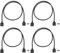 VGOL 4Pcs 3Pin RGB Female to Female Shunt Cable 50cm Length Interface Extension Cable 5V Compatible with 5050 3528 RGB Strip Lights or RGB Fan, Computer Components