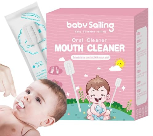 Nankoyal Baby Oral Cleaner - Weicher Mundreinigungsstab - Tragbarer Oral Zunge Gaze Zahnfleisch Reiniger Flexible Zahnbürste Zungenreiniger für Babys Zunge, Mund und Zahnpflege