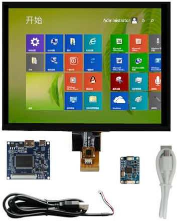 8 pouces Raspberry pie orange Pi ordinateur assistant écran sous - écran portable IPS 4:3 1024x768 affichage LCD Drive Control Board numériseur USB écran tactile