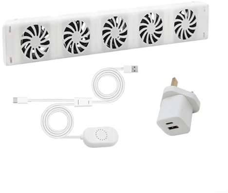 FACAIIO Smart Radiator Fan, 5.0 Radiator Fan Radiator Booster Extension Set, Up To 30% Energy Savings, For Fireplace And Radiators To Boost Heating Efficiency(MONO-SET)