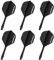 WayArrival Integrierte Dart-Flights und Schäfte – 6 Stück PP-Material 2BA geformte Flights mit Stielen, langlebiges und leichtes Design für verbesserte Leistung