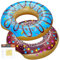 Pool Inflatables - Swim Ring for Pool Floats | Rubber Ring for swimming - 2x donut Swim Rings in pink & brown with repair patch - Inflatable Pool Floats for adults kids - 107cm, bestway Swimming Riing
