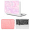HLAAJJX Coque pour Macbook Air M1 13 Pouces 2020 2019 2018 A1932 A2179 A2337 Retina/Touch ID,Étui Rigide Plastique & Cuir Housse Ordinateur & Clavier pour Macbook Air 13 Case,Rose