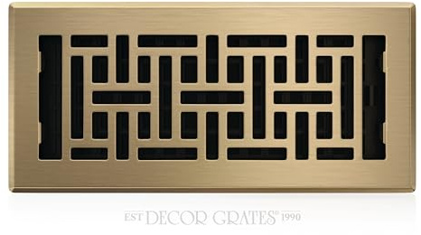 Decor Grates Oriental Floor Register, AJH410-A