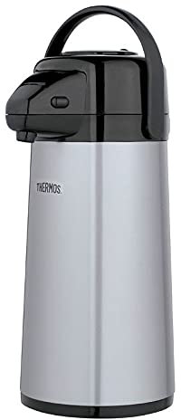 Thermos Black/Silver Stainless Steel Carafe - Case Of: 2;