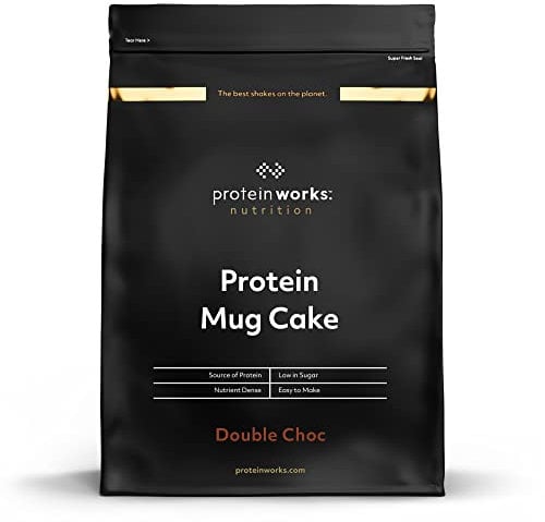THE PROTEIN WORKS Mug Cake, Snack Protéiné, Fondant au Chocolat, 500g