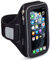 Sporteer Entropy E8 Running Armband - Compatible with iPhone 15 Pro Max, 15 Plus, 14/13 Pro Max, Galaxy S23 Plus, S22 Plus, & Other Mobile Phones - FITS CASES (Black, Small/Medium Straps)
