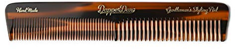 Dapper Dan Handgefertigter Haarkamm, handpoliert für ein sanftes Gleiten durch das Haar, sanfte, kratzfreie Behandlung von Haar und Kopfhaut 170 mm x 30 mm