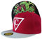 Capiche [99+ Designs] Sombrero Snapback Rojo Oscuro, Slimeyes, Gorra Plana para Hombres, Completa Unisex, Roja, Béisbol Roja y Blanca, Borde Brillante, Gráfico de Limo, Monstruo Verde