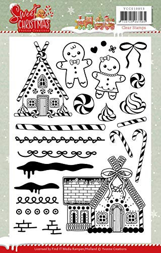 Yvonne Creations YCCS10053 Yvonne CRE CLR Stempel Xmas, Sweet Christmas