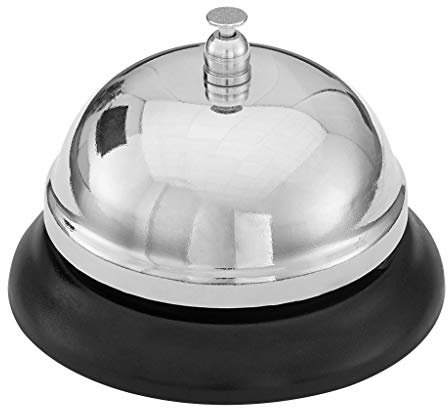 WEDO Tischglocke, Metall, Schwarz, 8.5 cm, Normal