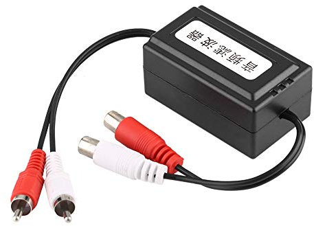 Akozon Filtre Audio stéréo, Amplificateur Automobile d'isolation de Filtre Audio stéréo de Voiture Suppresseur de Bruit