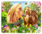 3D LiveLife Magnet - Grünere Weiden von Deluxebase. Linsenförmige 3D Pferd Kühlschrankmagnet. Dekoration für Kinder und Erwachsene mit Kunstwerk lizenziert von bekannt Künstler, Michael Searle