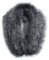 MAGIMODAC Fellkragen Pelzkragen Kunstfell Kunstpelz Fell Kragen Pelzschal Wie echt für Kapuze Kapuzenmantel Winter Parka Mantel Jacke (Grau mit weißen spitzen, 80cm/31.50’’)
