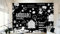 Papier paint murale Papier peint graffiti noir et blanc dessiné à la main Peinture mural -250cmx175cm