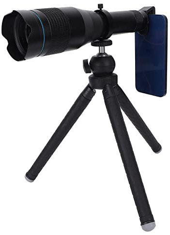 Sxhlseller Telephoto Lens for Smartphone, 60X Zoom, F1.8 Aperture, Glass Optical + Aluminum Alloy Construction, Manual Focus, 50-700mm Focal Length, 9X Zoom Ratio, Sony E Mount, Black