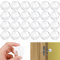 GUGUGO 24 Stück Gummipuffer Selbstklebend, Türpuffer Transparent, Gummifüße Selbstklebend, Türstopper Wand Transparent, Türklinken Stopper, Elastikpuffer Transparent Selbstklebend für Tür, Wände