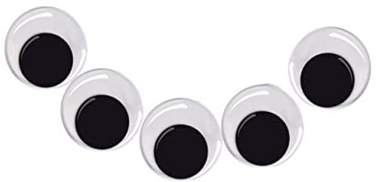 Toyvian 100st Aufkleben Wackelaugen Zum Basteln Wackelaugen Annähen Klebstoffe Für Sammelalben Kleine Wackelaugen Schwarze Puppen Binder Klebende Wackelaugen Oval Eltern-Kind Baby