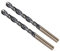 CoCud Twist Drill Bits, 6.2mm Cutting Edge, Titanium & Nitride Coated High Speed Steel 4341 Round Shank - (Applications: for Stainless Steel Drilling Machine), 2-Pieces