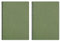 Clairefontaine 781423C Agebag Spiralbuch (DIN A4, 21 x 29,7 cm, 50 Blatt, kariert, Doppelspiralbindung, praktisch für unterwegs, robust und belastbar) 1 Stück grün (Packung mit 2)