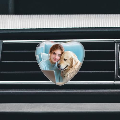 Regali Personalizzati Clip Per Deodorante Auto - Clip di Cristallo Per Bocchetta dell'Aria, Per Donna e Uomo