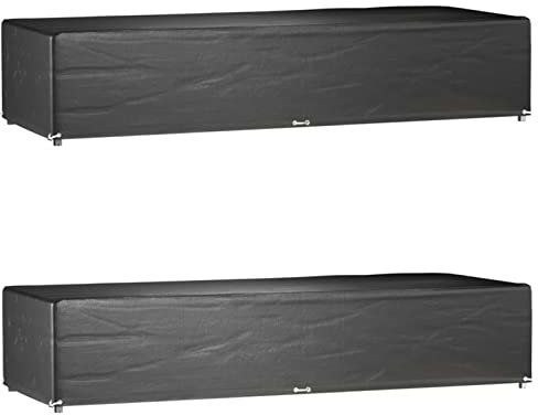 Homgoday Cubiertas para tumbona, 2 unidades, 12 ojales, 205 x 75 x 40 cm, polietileno, tumbonas para tomar el sol, sofá cama muebles, tumbonas de jardín, tumbona de piscina de jardín para exterior