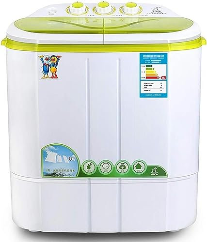 CNAOHGHN Mini Compact Twin Tub Washing machine Washer and Spinner Ideal for Dorms, Apartments, RV, Camping