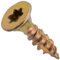 AERZETIX - C69087 - Lot de 100 Vis à bois Ø4x16 mm à tête fraisée - à empreinte étoile Т20 - en acier zingué - menuiserie contreplaqué aggloméré mélaminé terrasse panneaux chevrons bastaings