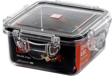 gotman Luftdichter Frischhaltedose mit Deckel, auslaufsicher, BPA-frei, Mahlzeitenvorbereitung, mikrowellen-, gefrier- und spülmaschinenfest, Küchen-, Kühlschrank-Organizer-Boxen, frischere