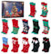 SearchI 12 Paar Weihnachtssocken Dekorative Socken Bunte Socken Schneeflockensocken für Winter Elchsocken Mid Tube Baumwollsocken Geschenk für Weihnachten (12 Paaren Adventskalender)