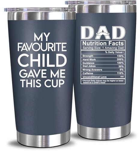 NEWELEVEN Dad Birthday Gift from Daughter, Son, Kids, Wife - Birthday Gifts for New Dad, Husband, Men - Best Present Idea for Father, Husband, Bonus Daddy from Daughter, Son, Wife - 20 Oz Tumbler