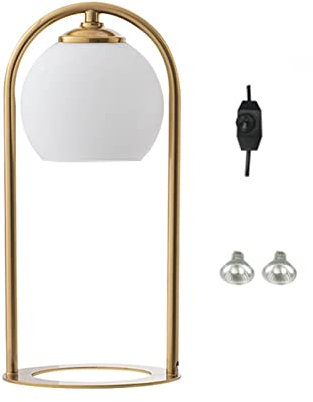 Quemadores de aceite Lámpara de mesa de calentador de velas, lámpara de vela incobrable, lámpara de fusión de cera for fusión de vela de linter Bellamente diseñado para caber en cualquier hogar o luga