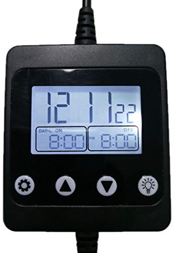 BEBIKR Aquarium Light Timer Fish For Tank Light Controller And Dimmer 24 Hour Program For 5V-30V Sunset Simulation System LED Controller