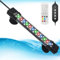 GBKDQQ Led Aquarium Beleuchtung, Aquarium Led Beleuchtung mit Timer, 7 Farben Aquarium Lampe, 8W Wasserdicht Aquarium Pflanzen Licht für Wasserpflanzen
