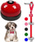 KEXIAVA 2 Pcs Dog Bells Toilet Training Dog Doorbell Dog Training Bell for Puppy Potty Adjustable Strap Dog Door Bell and Communication Device Dog Bell Cat Puppy Interactive Bell (Red)
