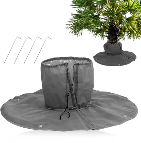 Riisoyu Winterschutz für Palmen Wurzel, Palmenwurzelschut Pflanzensack Frostschutz Pflanzenschutzsack Schutzhülle Pflanzenabdeckung Pflanzenabdeckungen Haube Zelt Kübelpflanzensack Pflanzenschutzhaube
