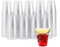 MATANA 150 Schnapsgläser aus Plastik mit Silberglitzer, 3cl - Pinnchen Kunststoff, Shotgläser, Shot Becher, Schnapsbecher, Plastikbecher - Party Zubehör - Stabil & Mehrweg