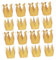CIYODO 18 Stk Geburtstagskrone Alles Zum Geburtstag Stirnband Geburtstagsfeier Hut -stirnband Partyhüte Für Erwachsene Mädchengeburtstag Kinderkrone Pvc Abstauben Golden