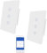 UseeLink Interruttore luce intelligente, interruttore luce Zigbee, Interruttore a parete ZigBee, interruttore luce touch, compatibile con Alexa/Google, Richiede l'hub ZigBee (3 Gang 2 PCS)