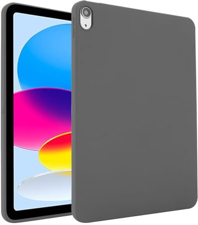 Funda para tableta Compatible with iPad 10th Generation Case 2022 10.9 Inch Case, Flexible TPU Protective Cover Thin Slim Lightweight Shockproof Case Back Case Protection Inicio de la tableta(Szary)