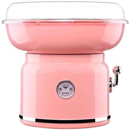 Cotton Candy Machine, Nostalgia Mini Cotton Candy Makers for Kids, Sugar Free Electric Countertop Hard Candy Machine Kit,for Birthdays, Weddings, New Years, Family Party, Creative Gift(Pink)