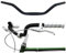 City-Bike Fahrradlenker 25,4 mm Ergonomischer für Damenrad & Herren-Fahrrad Lenker Fahrrad Schwarz Aluminium Retro Lenkstange Damenfahrrad Herrenfahrrad Cruiser Beachcruiser Breit