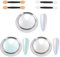 LOPHE Chrome Nail Powder, 3PCS Pearl Upgrade Metallic Holo Nail Powder Metallic Mirror Glitter Effect Aurora Pearlescent Nails Chrome Powders Glazed Donut Nails Powder for Nail-Art Design Decoration