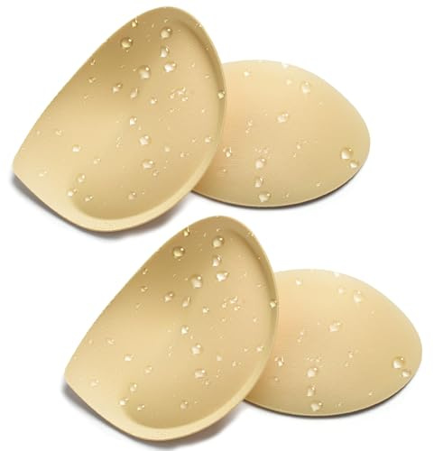 Nimiah wasserdichte Super-Dick-BH-Pads - 1-2 Cups Push-up Brustvergrößerungseinlagen Leichtes Einnähen von Busen-Cups für Kleid, Badeanzug und Sport