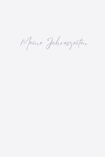 Meine Jahreszeiten - Dein persönliches Zyklusjournal