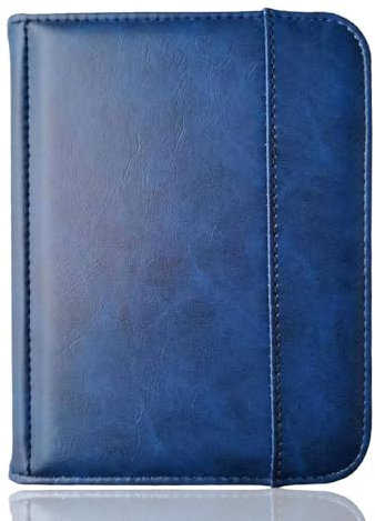 Barnes & Noble Étui portefeuille en cuir PU pour liseuse Nook 2 & 3 Bleu foncé